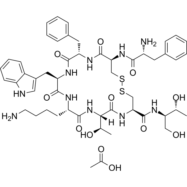 Octreotide acetate Chemical Structure