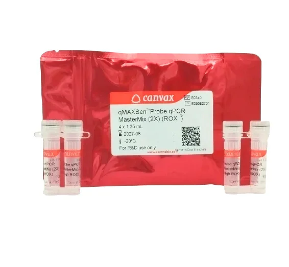 qMAXSen™ Probe qPCR MasterMix (High ROX) – Canvax ready-to-use mix for probe-based real-time PCR qMAXSen™ Probe qPCR MasterMix (High ROX) – Canvax ready-to-use mix for probe-based real-time PCR