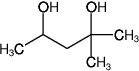 Structural formula of MPD - 100 % v/v ((+/-)-2-Methyl-2,4-Pentanediol)