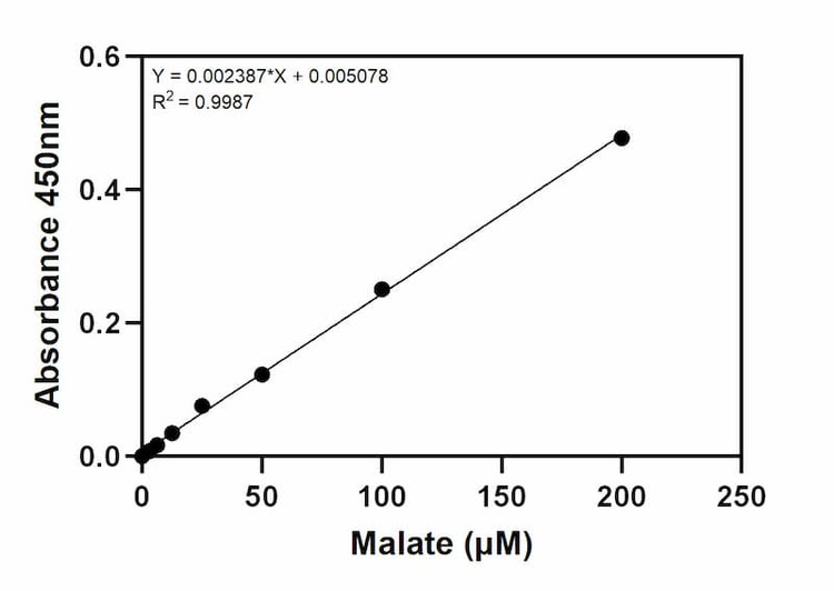Malate Assay Kit Standard Curve