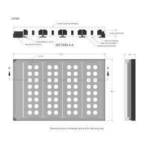 247880 ProPlate Multi-Array Slide system drawing