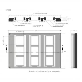 246883 ProPlate Multi-Array Slide system drawing