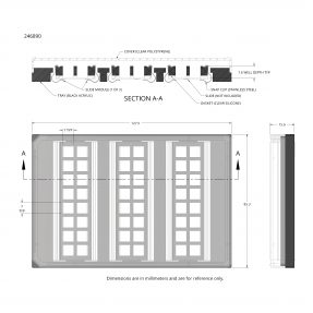 246890 ProPlate Multi-Array Slide system drawing