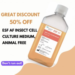 50 % de réduction sur le milieu de culture ESF AF pour cellules d'insectes, sans animaux
