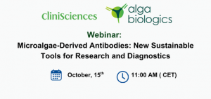 webinaire: Anticorps issus de microalgues : de nouveaux outils durables pour la recherche et le diagnostic